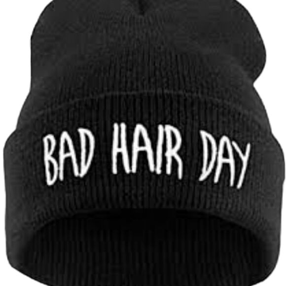 Bad Hair Day Embroidered Beanie - Picture 2 of 4